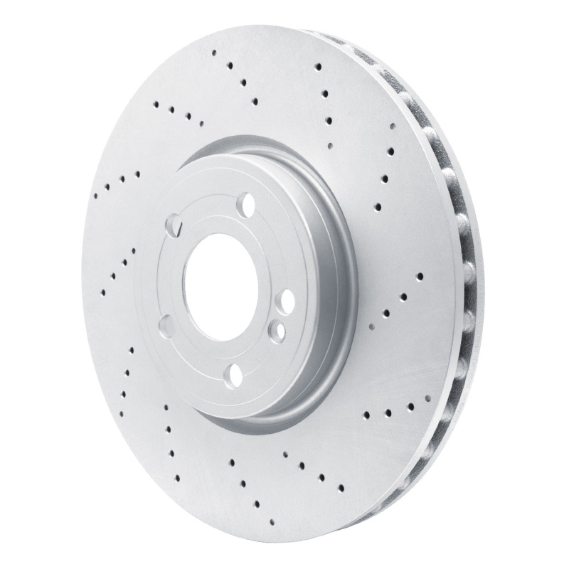 Mercedes-Benz GLA250 Brake Rotor (1) - Front - R1 Concepts - Drilled GeoSPEC Coated - `19-`25